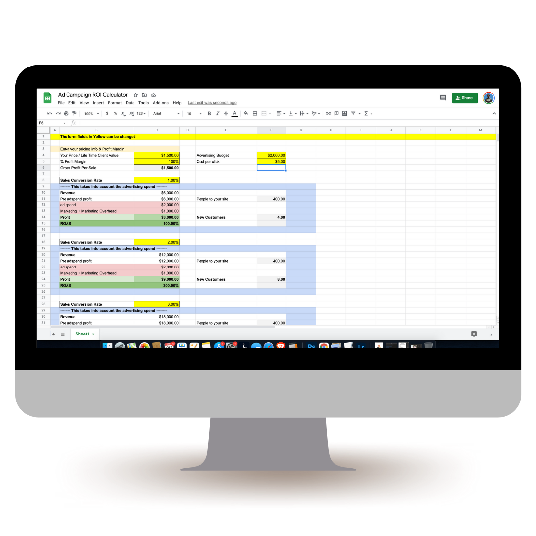 Advertising ROI Calculator